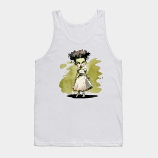 Cute Horror Icon Bride of Frankenstein Tank Top